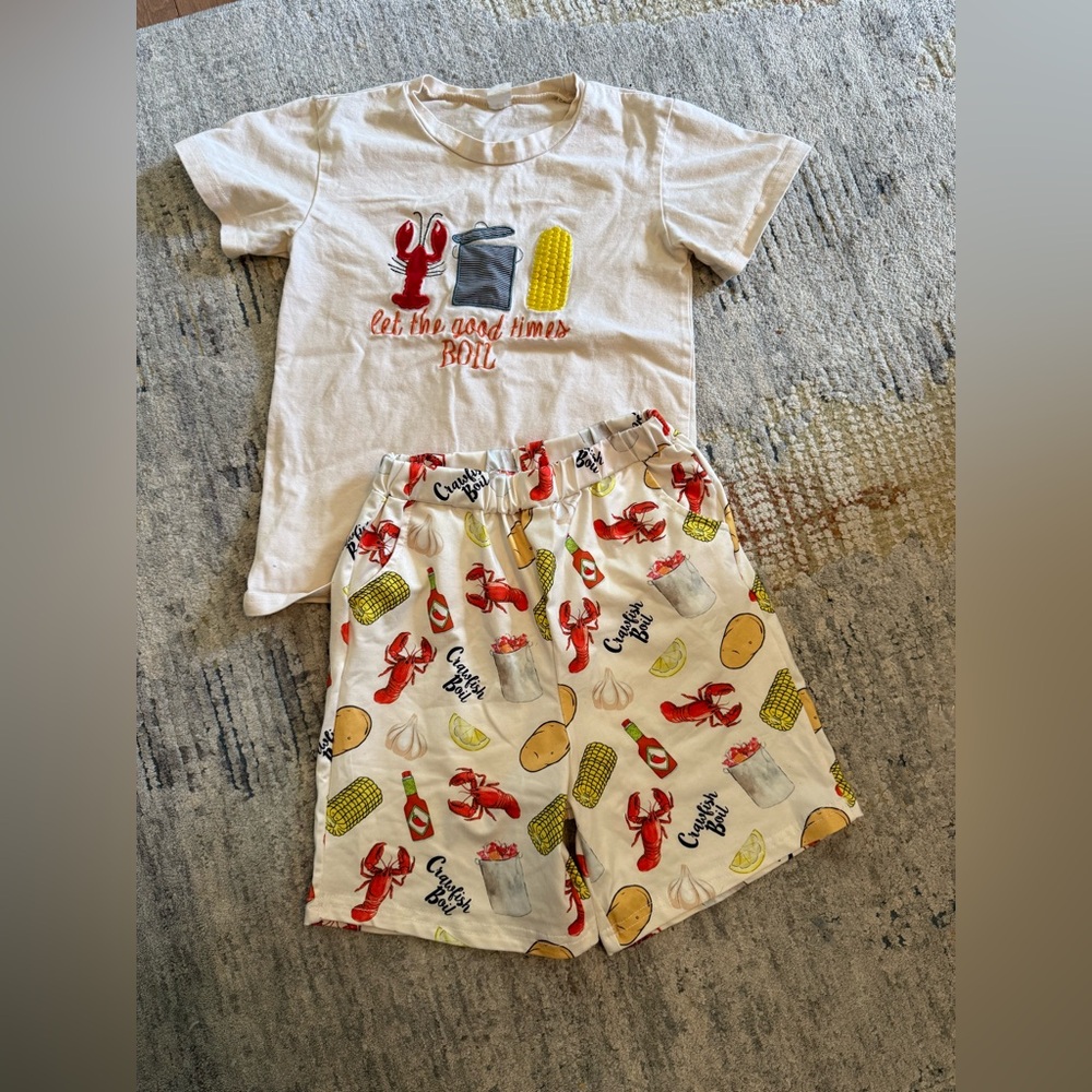 Let the Good Times Boil Kids T-Shirt and Shorts Set